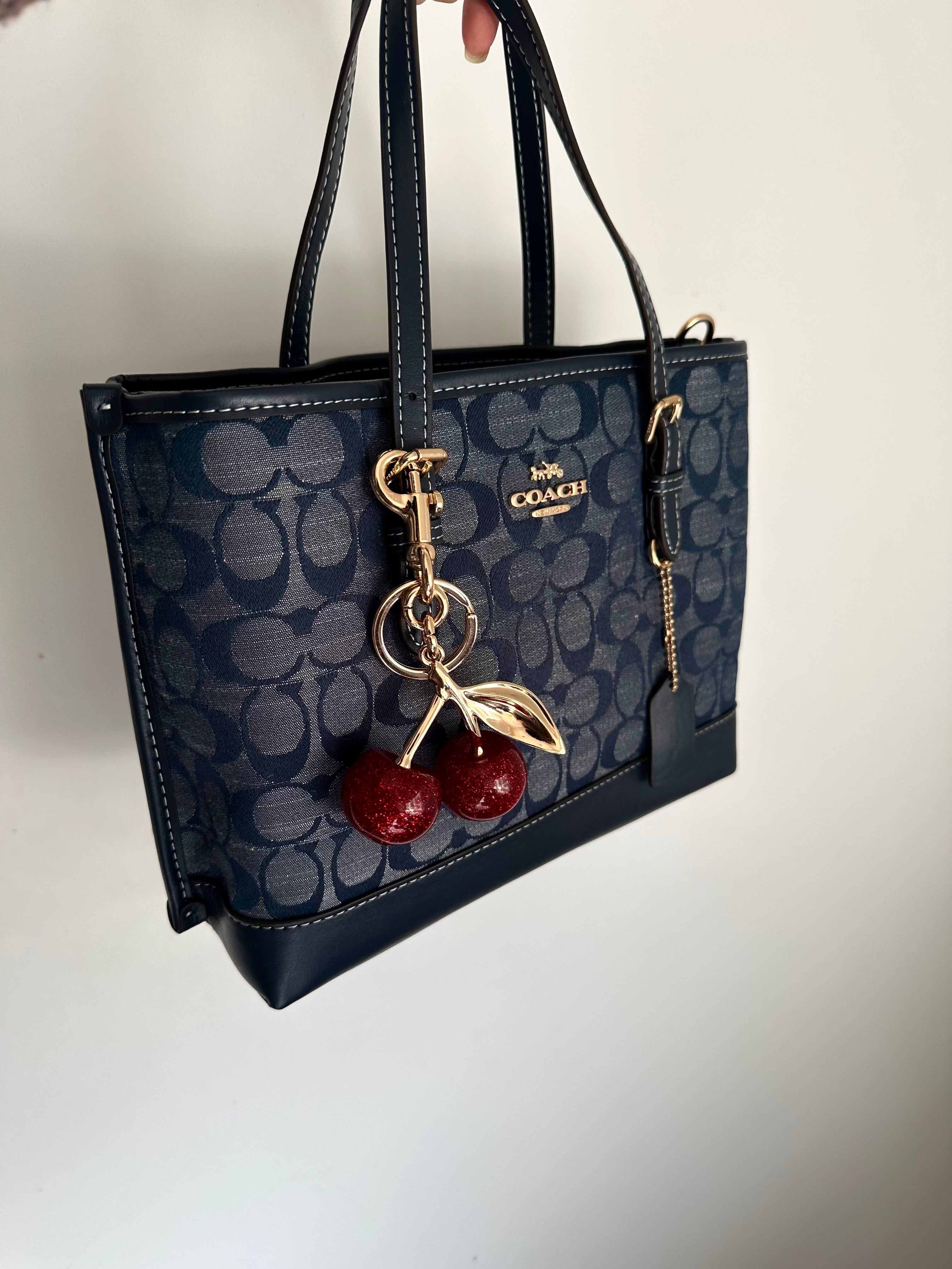 Denim Teri Shoulder Handbag