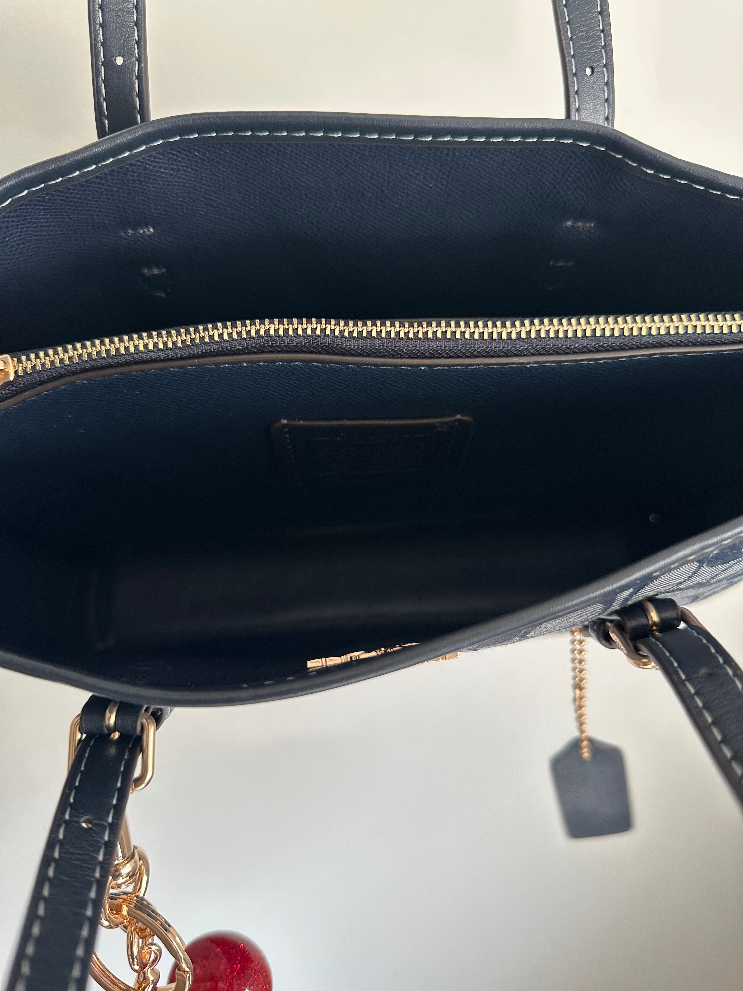 Denim Teri Shoulder Handbag