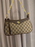 Supreme brown Mini Shoulder Bag with Gold Chain Strap