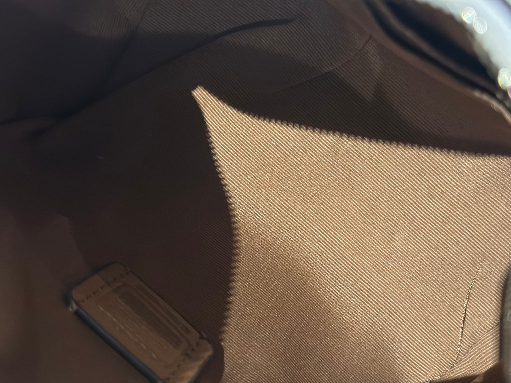 Mini Rowan Satchel Signature Canvas Beige Crossbody Bag