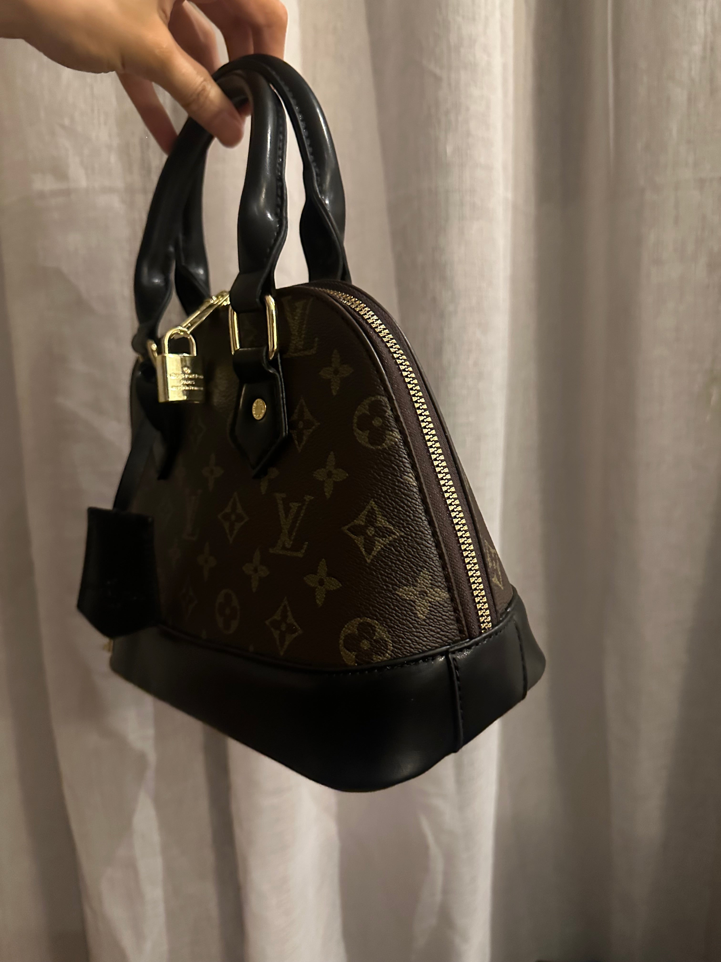 Monogram Handbag – Brown & Black