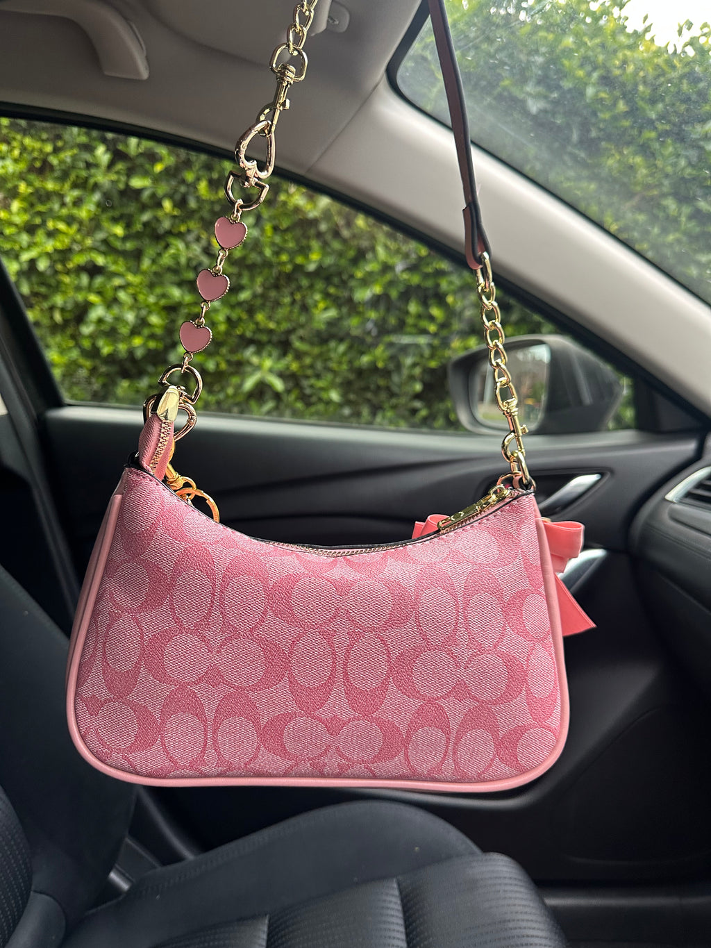 Hot Pink Gold Teri Bag