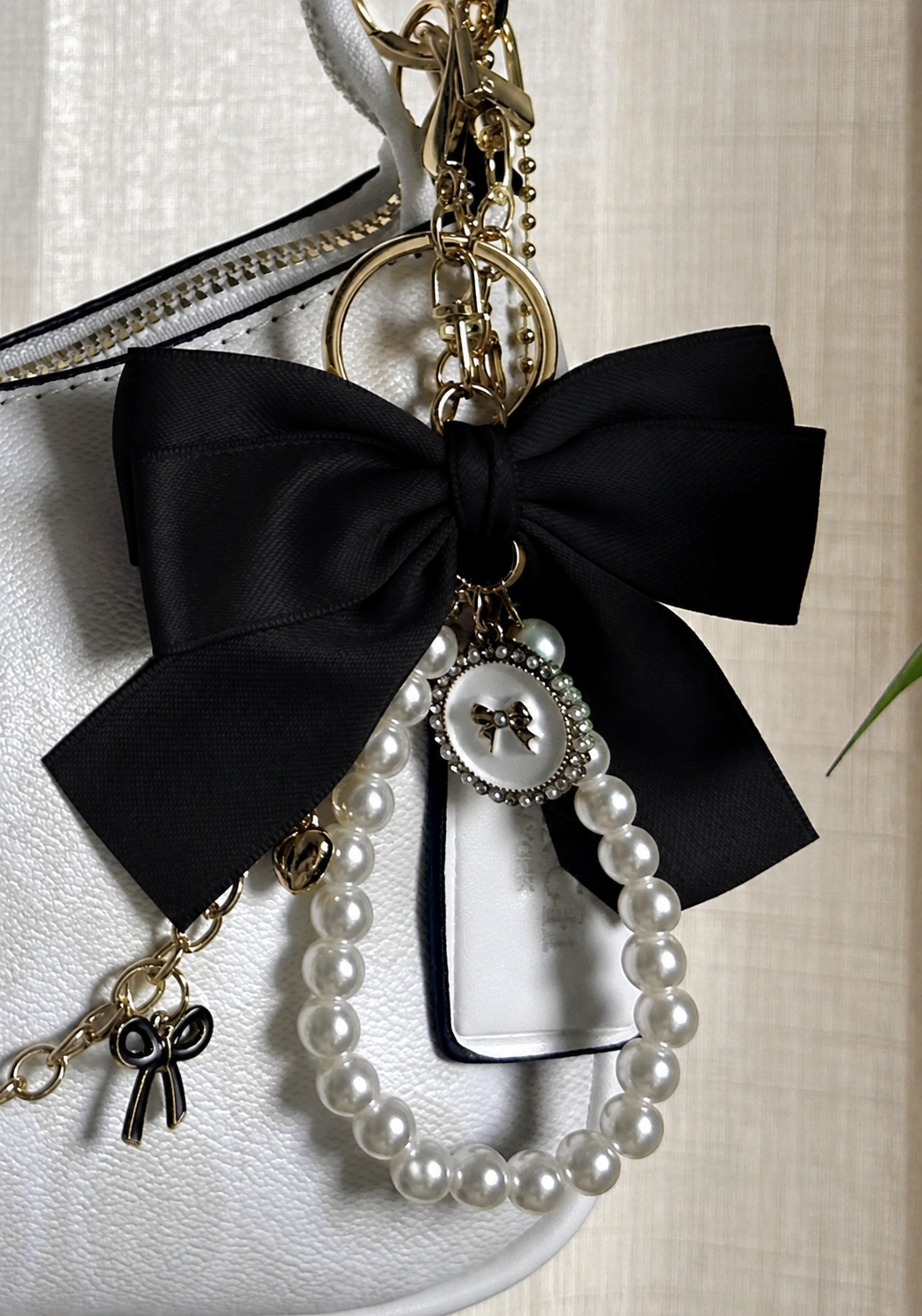 Alara Crystal Bow Tie Charm