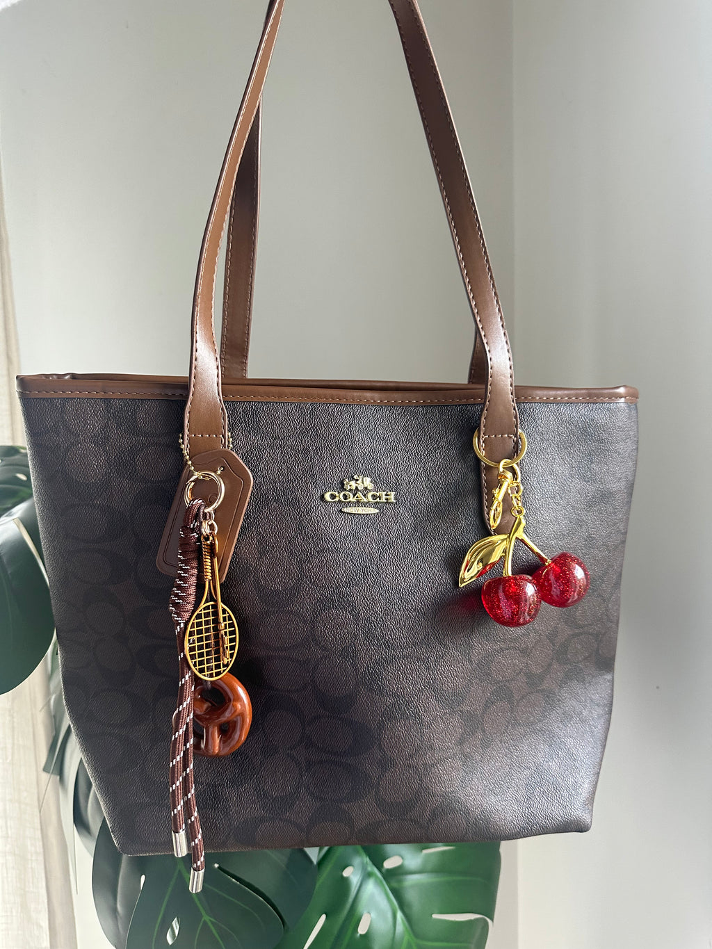 Signature Canvas Tote Bag – Brown and Black
