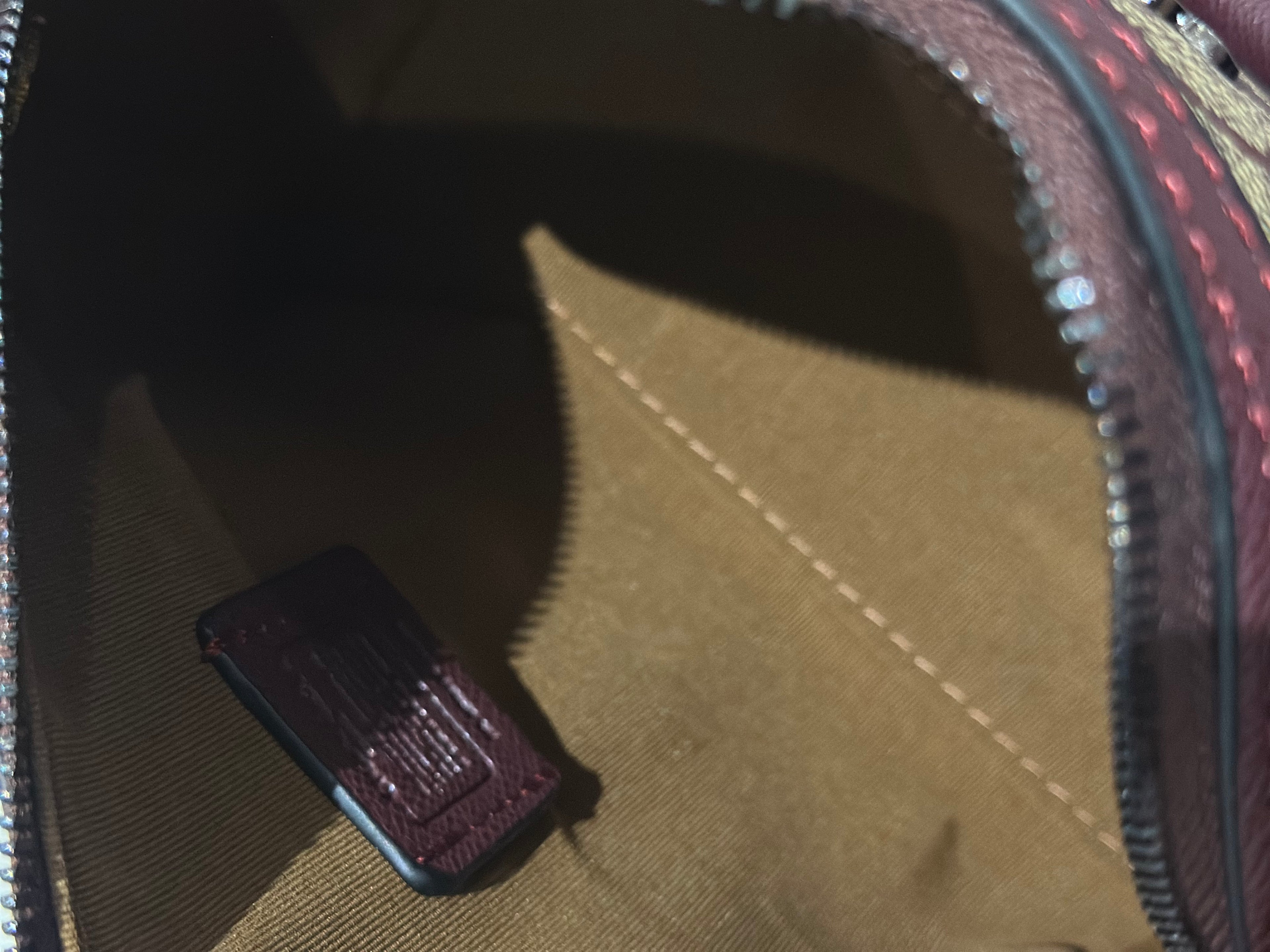 Mini Rowan Satchel Signature Canvas Burgundy Crossbody Bag