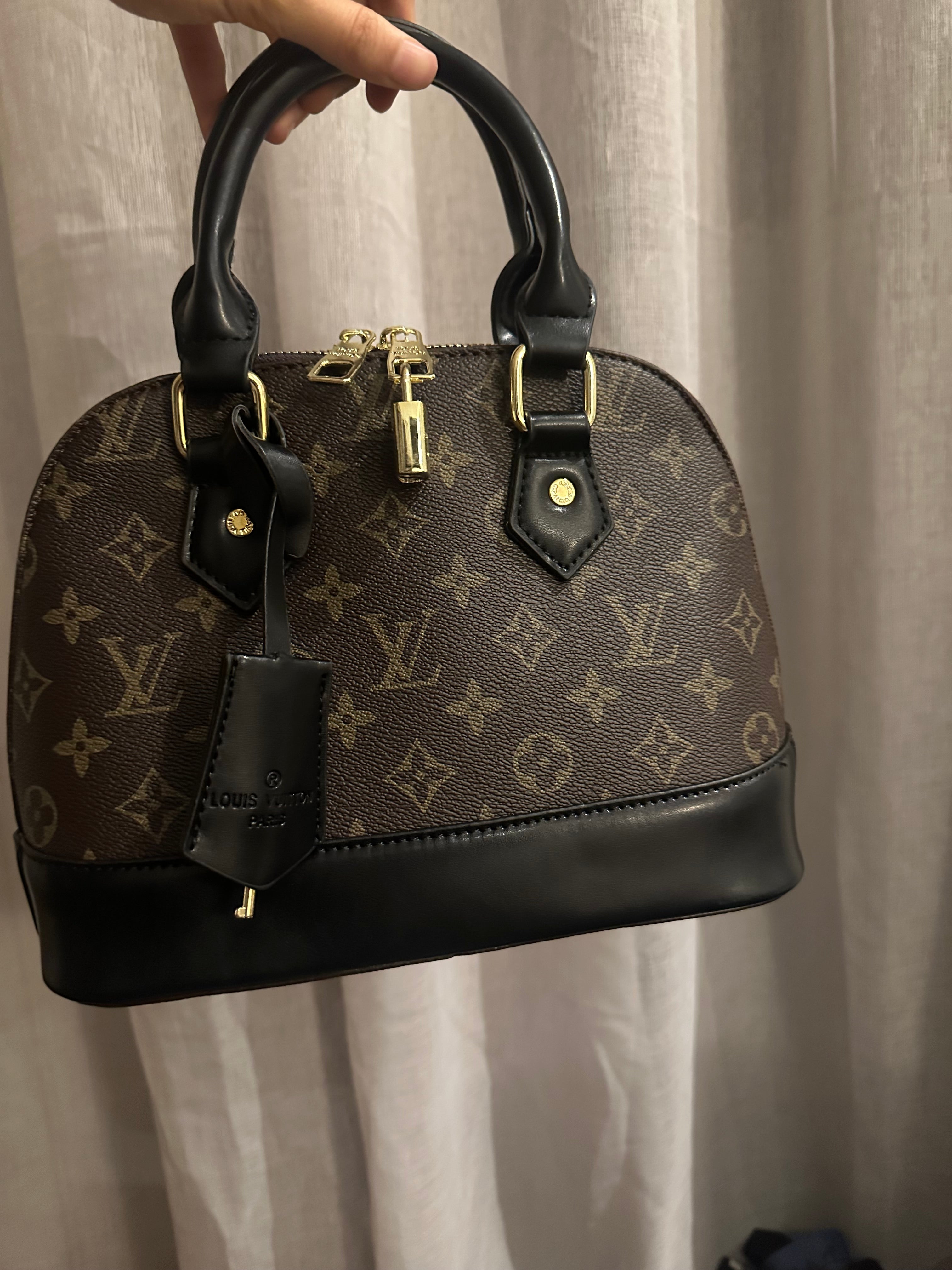 Monogram Handbag – Brown & Black