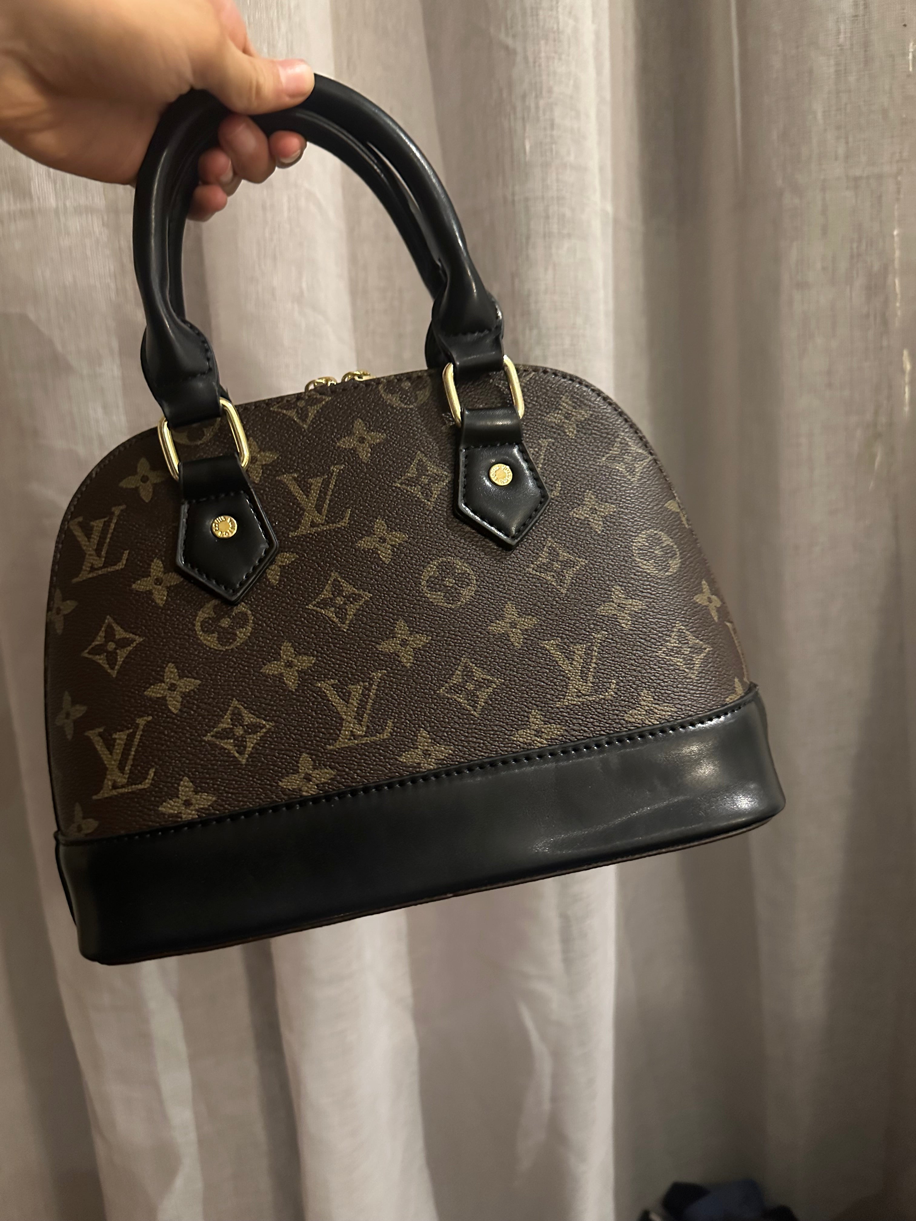 Monogram Handbag – Brown & Black