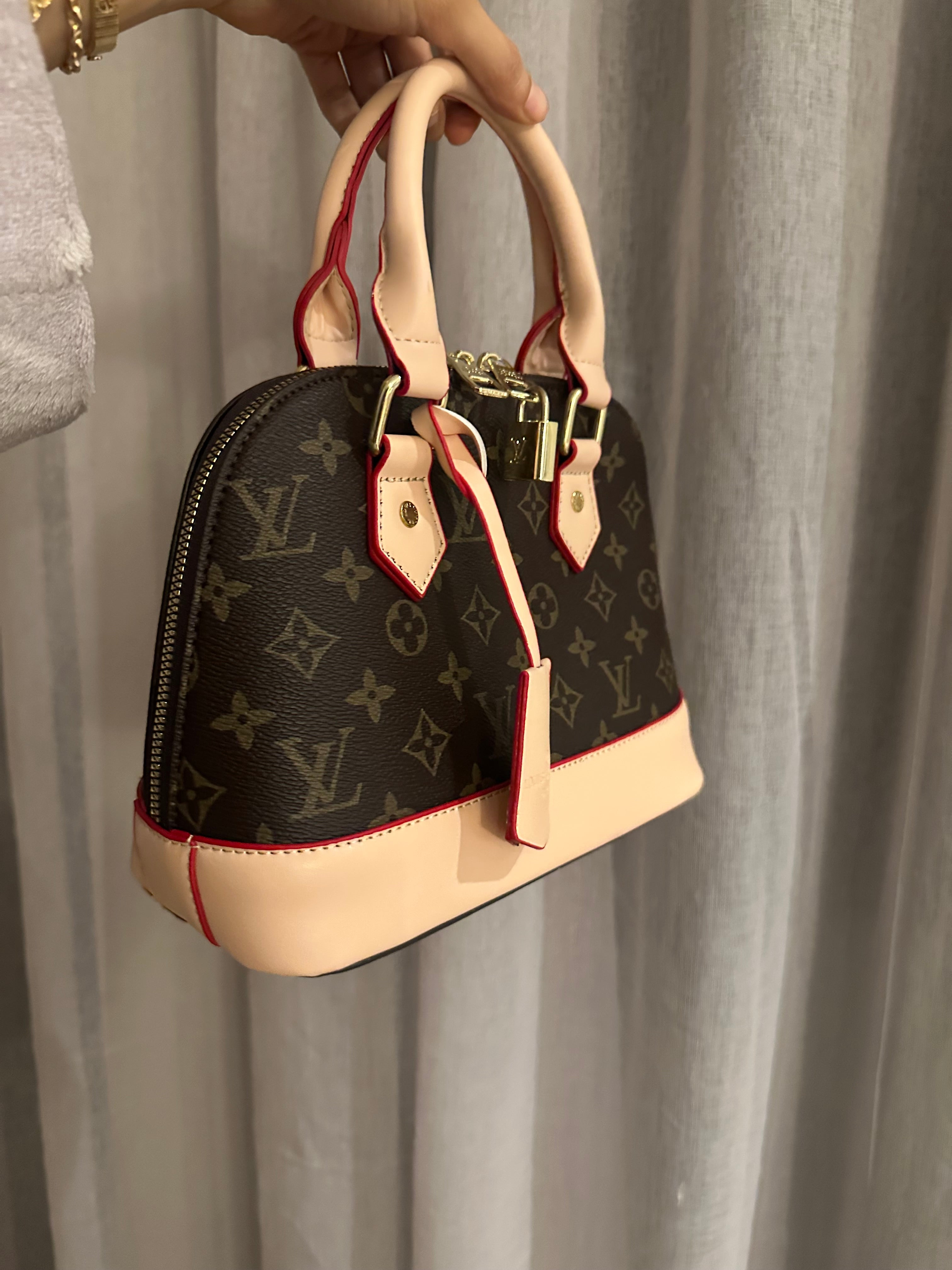 Monogram Handbag – Brown & Nude