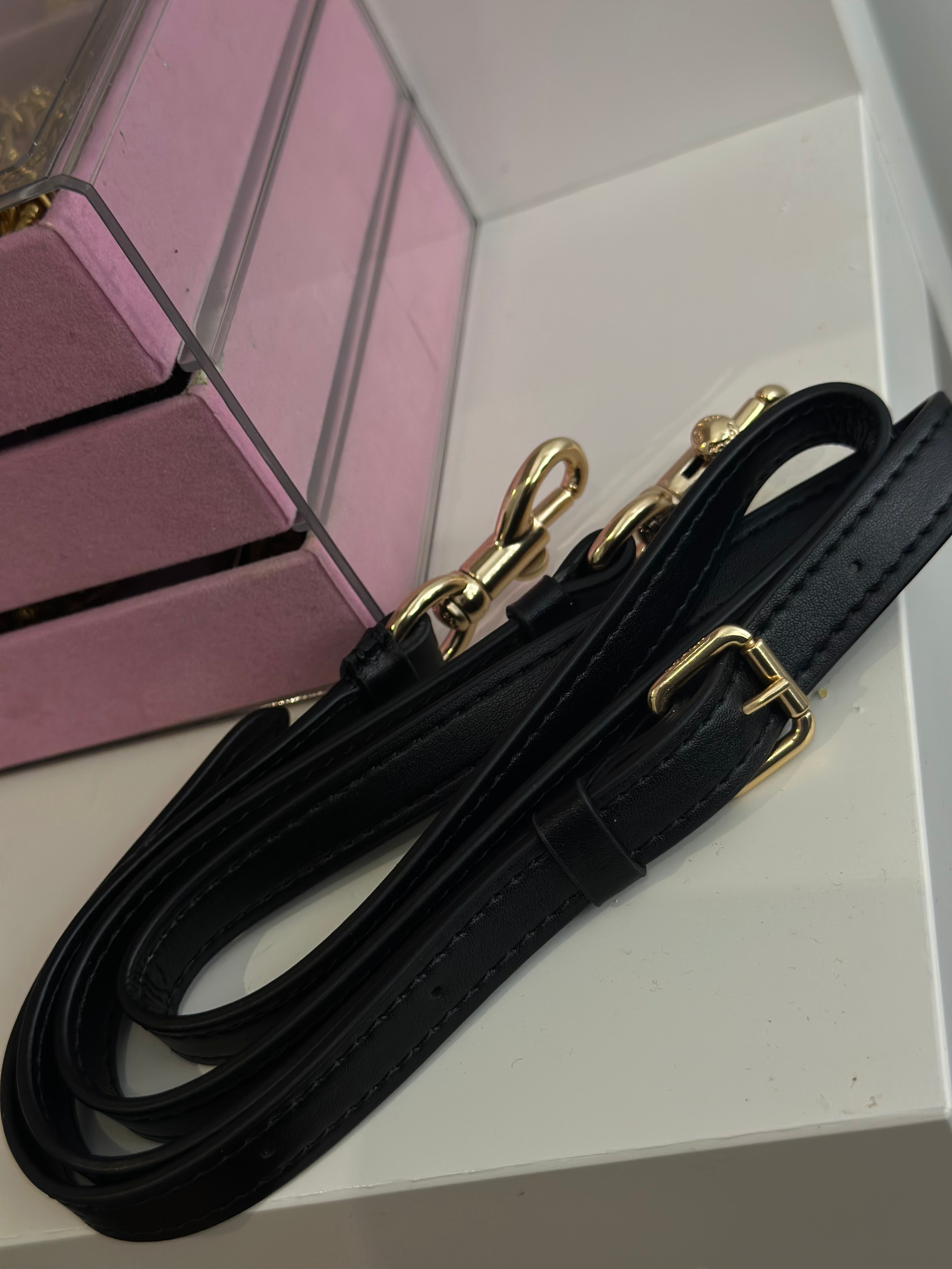 Teri Leopard Pink Black Shoulder Handbag