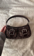 Ashton Brown Baguette Bag 90s Vintage