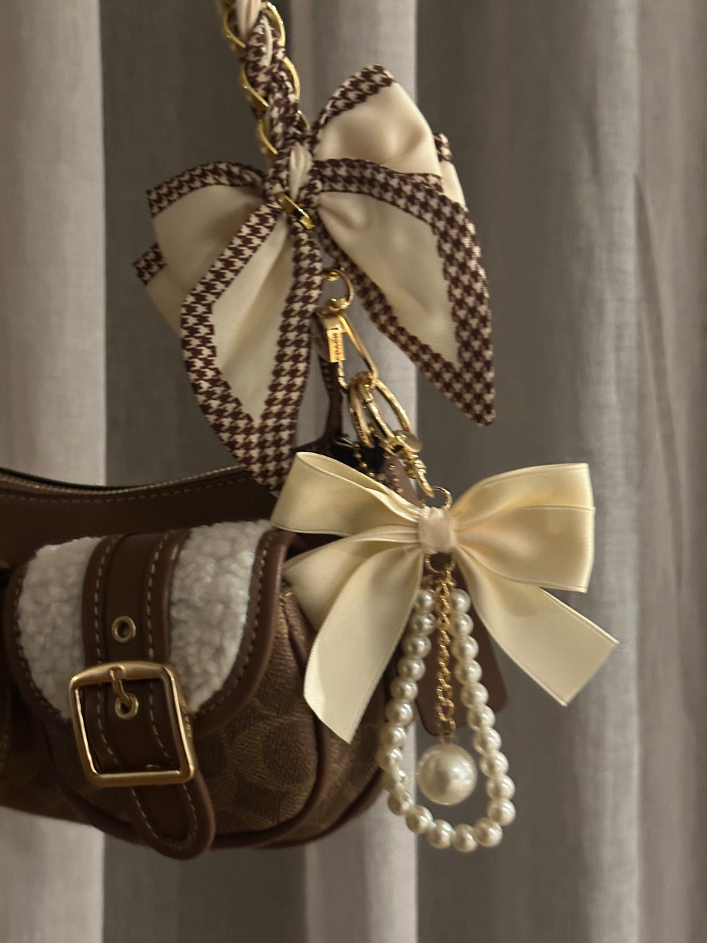 Ashton Shoulder Bag-Denim Brown