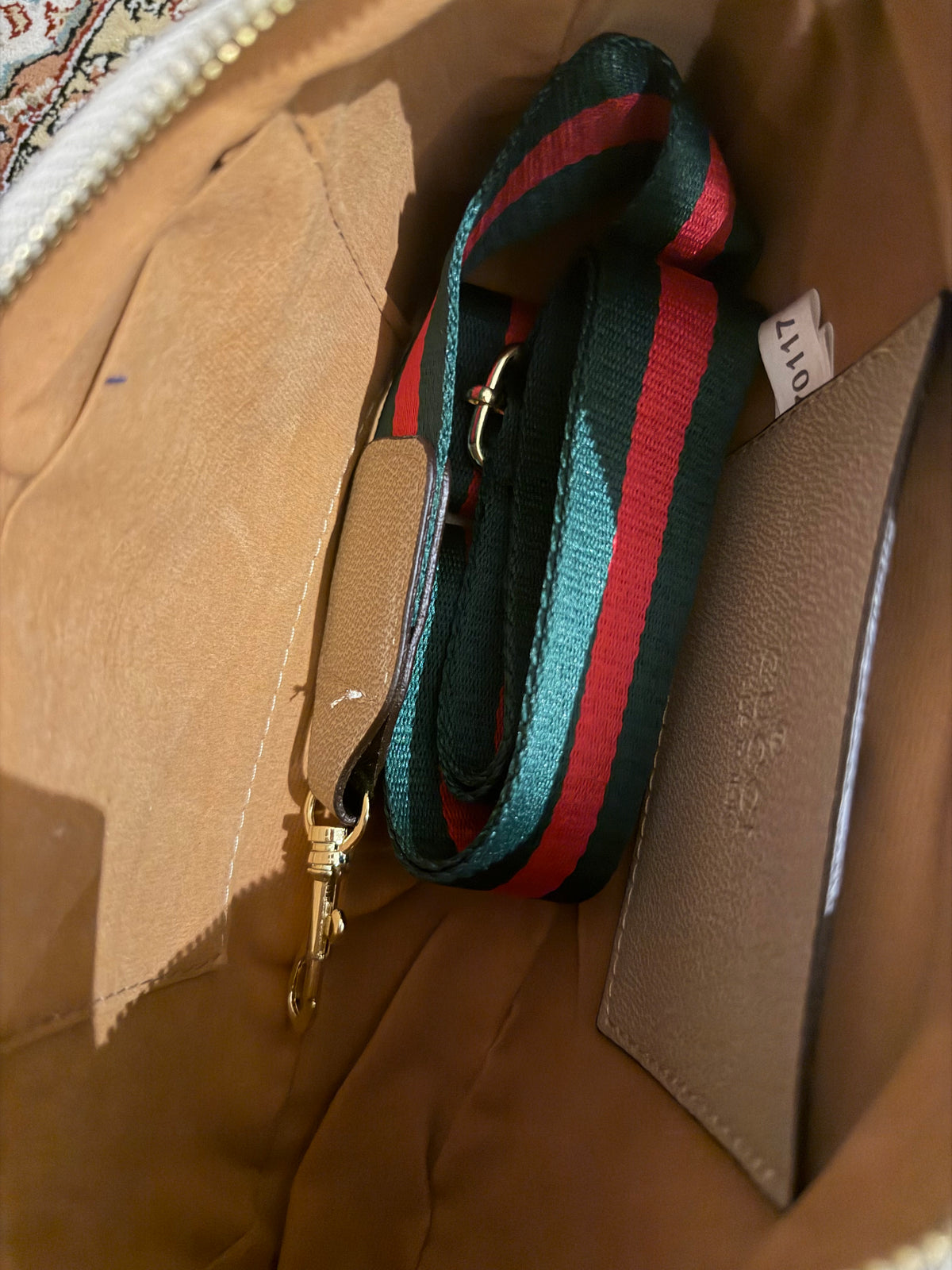 Supreme brown Mini Shoulder Bag with Gold Chain Strap