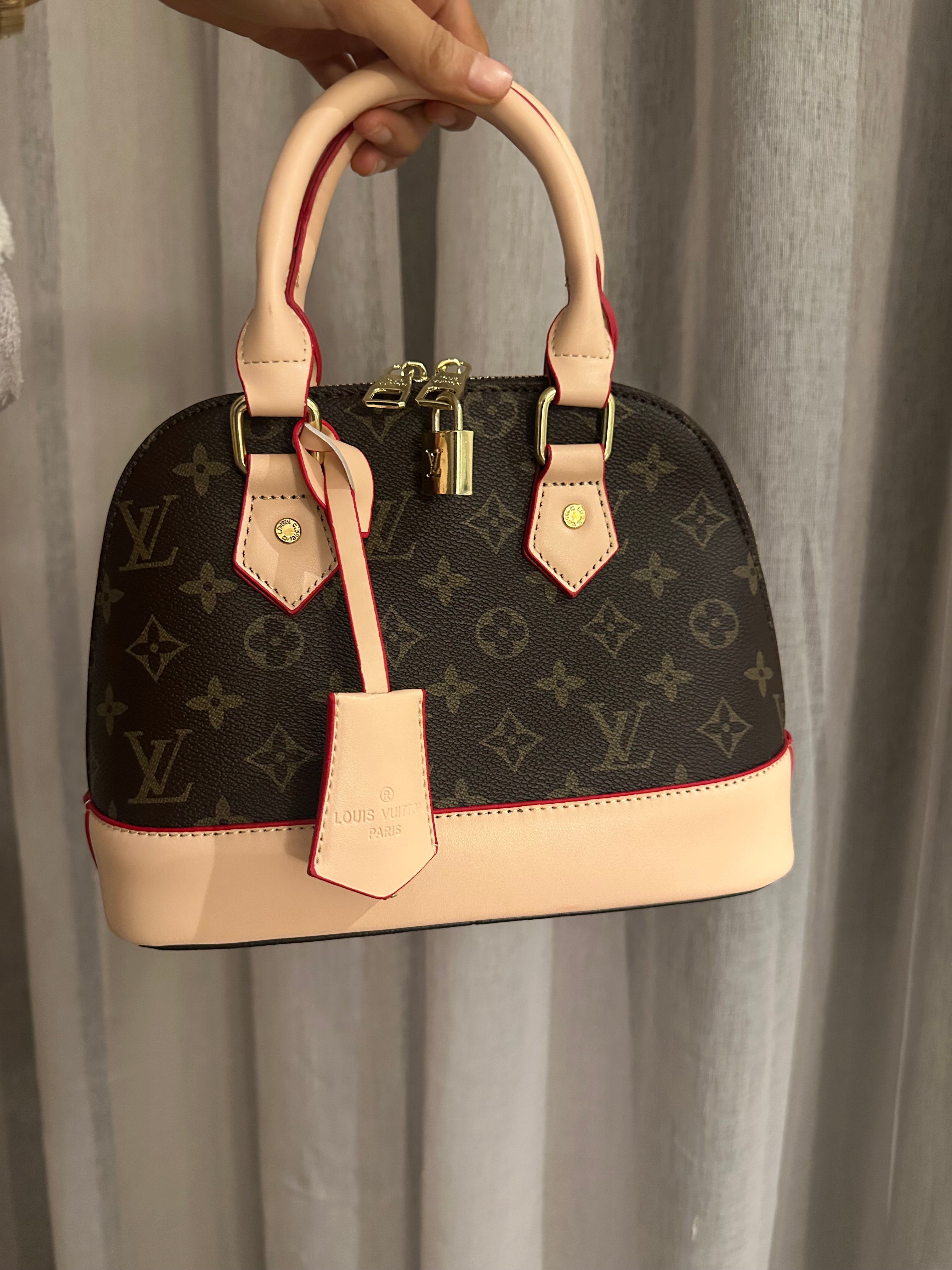 Monogram Handbag – Brown & Nude