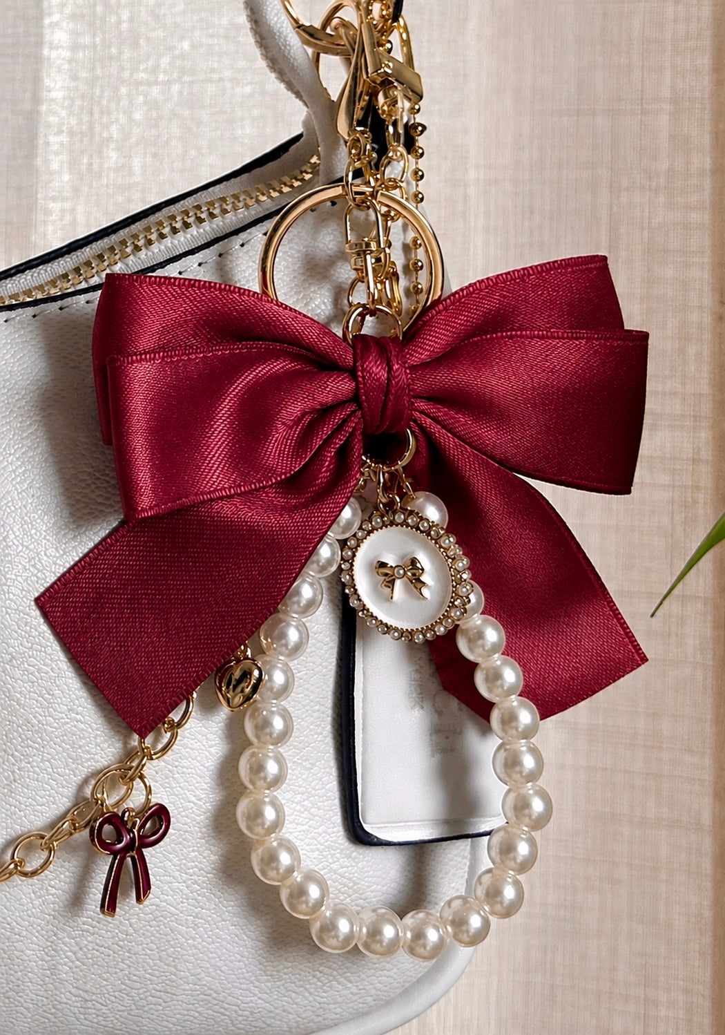 Alara Crystal Bow Tie Charm