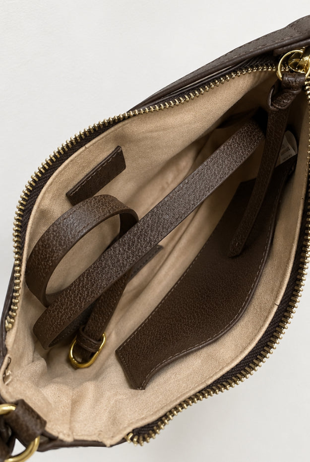 Vintage Monogram Canvas Shoulder Bag – Y2K Mini Handbag