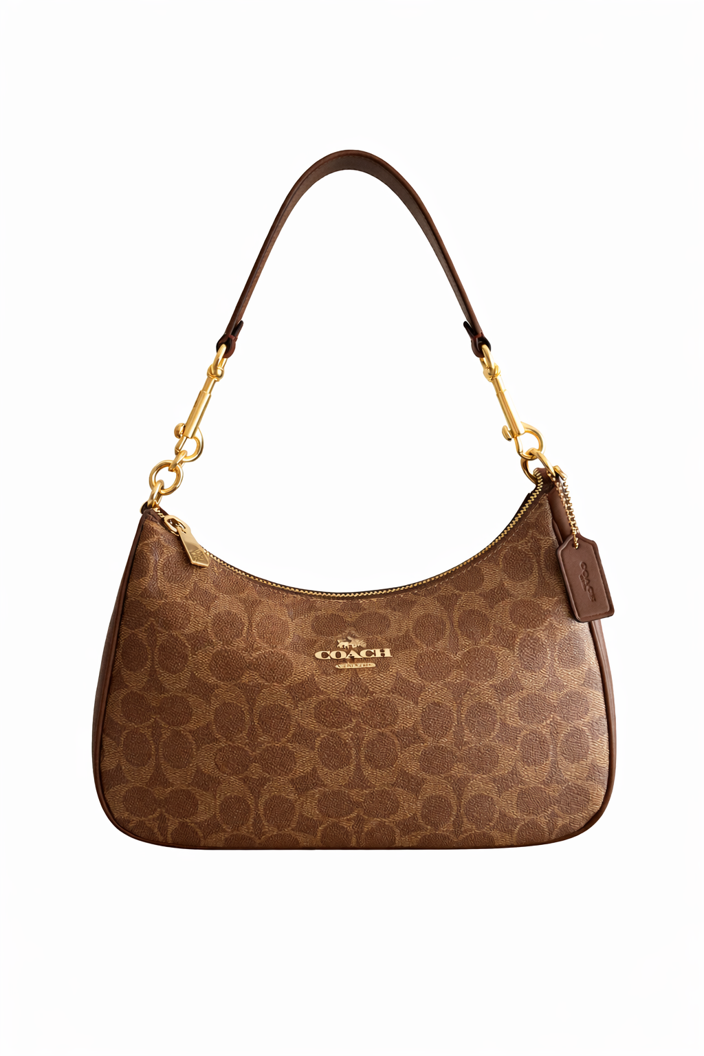 Hobo brown leather Teri Charmed bag